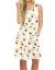 AUSELILY Women's Sleeveless Pleated Tank Empire Waist Casual Dress with Pockets Knee Length