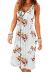 Camisunny Women Casual Loose Tank Dresses Sleeveless Beach Vacation Dress Swing Pleated U Neck Fashion Soft