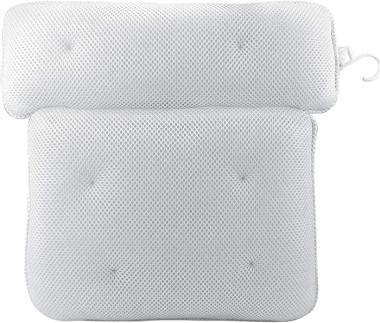iFCOW Bath Pillow, Spa Bathtub Pillow 3D Air Mesh Back Neck Head Support Pillow with 6 Suction Cups Fit All Bathtub