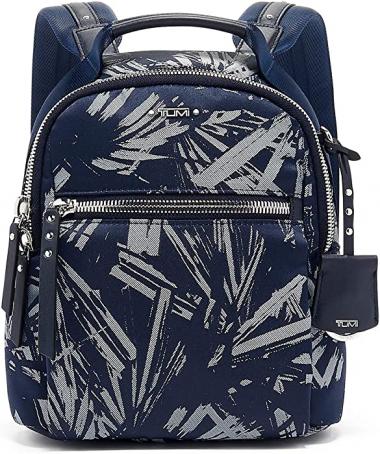 TUMI - Voyageur Witney Backpack - Purse for Women - Blue Palm Print