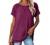 Aokosor Womens Summer Tops Lightweight Short Sleeve Tshirts Crewneck Split Side