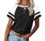 Women Tops Short Sleeve Color Block T-Shirts Tees Raglan Casual Loose Fit Tunic Tops