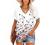 Angerella Summer Tops for Women Casual V Neck T Shirts Short Sleeve Tunic Tops Loose Fit