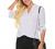Pinspark Womens Roll Up Sleeve Button Down Shirts V Neck Blouses for Work Office Business Casual S-XXL