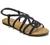 Trary Braided Strap Open Toe Summer Flat Sandals for Women