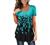 BeadChica Women's Tunic Tops For Leggings Short Sleeve Shirts Botton Up Casual Ruched Blouses Clothes