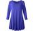 LARACE Women 3/4 Sleeve Tunic Top Loose Fit Flare T-Shirt
