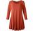 LARACE Women 3/4 Sleeve Tunic Top Loose Fit Flare T-Shirt
