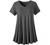 MONNURO Womens Plus Size Short Sleeve V Neck Button Basic Tunic Tops Summer Swing Shirts Blouses for Leggings