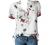 Womens Plus Size Tops Vintage Floral Short Sleeve Button Down T Shirts Summer Casual Loose Henley Flowy Blouse Tshirts