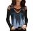 Cold Shoulder Tops for Women Criss Cross Front Strappy T-Shirt Sexy V Neck Lace Trim Long Sleeve Shirts Dressy Blouses