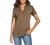 CEASIKERY Women's Short Sleeve V Neck Tops Casual Tunic Blouse Loose Shirt