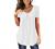 BeadChica Women's Tunic Tops For Leggings Short Sleeve Shirts Botton Up Casual Ruched Blouses Clothes