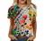 Womens Summer Tops Short Sleeve Fashion Casual Trendy Printed Tshirts Crew Neck Tee Shirt Cute T Shirts Ladies Blouses