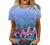 Womens Summer Tops Short Sleeve Fashion Casual Trendy Printed Tshirts Crew Neck Tee Shirt Cute T Shirts Ladies Blouses
