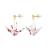 Stud Earrings Origami Paper Crane Ougi Syuriken | Made in Japan, Hypoallergenic dangle earrings, Surgical Stainless Steel / for Women Girl