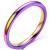 1.5mm Stainless Steel Classical Plain Stackable Wedding Band Ring