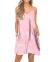 BEUFRI Women's Summer Spaghetti Strap Casual Swing Tank Beach Cover Up Dress with Pockets