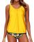 Yonique Womens Blouson Tankini Swimsuits Ladies Tribal Bathing Suits 2 Piece Athletic Swimwear