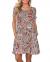 WNEEDU Women's Summer Casual T Shirt Dresses Short Sleeve Swing Dress with Pockets