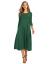 Hotouch Women's 3/4 Sleeve A-line and Flare Midi Long Dress