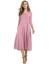 Hotouch Women's 3/4 Sleeve A-line and Flare Midi Long Dress