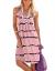 Jouica Women's Casual Summer Tank Sleeveless Knee Length Pleated Sun Dresses with Pockets