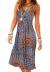 Camisunny Women Casual Loose Tank Dresses Sleeveless Beach Vacation Dress Swing Pleated U Neck Fashion Soft