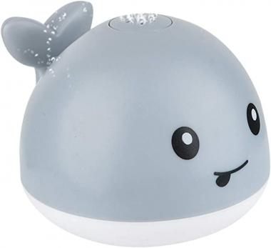 Toyvian Water Spray Toy Whale Bath Toy Kids Shower Toy Floating Bathtub Toy LED Light Pool Bathroom Toy for Baby Toddler Infant Kid