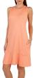 Reel Legends Womens Solid Tiered Sleeveless Pocket Dress