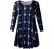 LARACE Women 3/4 Sleeve Tunic Top Loose Fit Flare T-Shirt