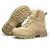 Bitiger Men's Combat Boots with Side Zipper Velcro and Casual Outdoor Mountaineering Trekking Commando Tactical Boots