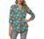 Davenil Women's Short/Long Sleeve V-Neck Tops Loose Tunic Irregular Hem 3/4 Cuffed Sleeve Blouses Casual Rolled Sleeve Shirts