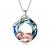 Sterling Silver Fox/Frog Necklace for Women Origami Fox/Frog Moon Necklace Gifts for Women Mom