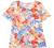 Coral Bay Plus Tropical Keyhole Short Sleeve Top