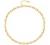 18k Gold Paperclip Chain Choker Satellite Chain Lava Bead Pendant Necklace Dainty Jewelry for Women 16''