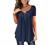 Plus Size Womens Tunic Tops To Wear With Leggings Summer Short Sleeve