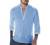 Karlywindow Mens Linen Henley Shirt Long Sleeve Cotton Beach Yoga Loose Fit Henleys Tops