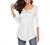 THANTH Womens Shirts Casual Tee V Neck 3/4 Sleeve Button up Loose Fits Tunic Tops Blouses