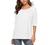 Women's Casual Chiffon Scoop Neck Short Sleeve Pleated Blouse Tops