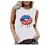 Women's Patriotic Shirt USA Flag Letters Print Sleeveless Tank Top Summer Casual Crewneck 4th of July Graphic Tee Tops
