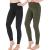 Lucky Chico High Waisted Yoga Pants Set for Women with Convenient Pocket, Workout Leggings with Tummy Control for Running