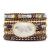 Boho Handmade Natural Stone Wrap Bracelets Turquoises Crystal Beads Bracelet Jewelry