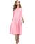Hotouch Women's 3/4 Sleeve A-line and Flare Midi Long Dress