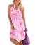 Jouica Women's Casual Summer Tank Sleeveless Knee Length Pleated Sun Dresses with Pockets