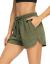 THANTH Womens 3" Yoga Shorts Elastic Waist Comfy Cotton Lounge Pajamas Workout Running Terry Jersey Shorts with Pockets