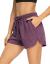 THANTH Womens 3" Yoga Shorts Elastic Waist Comfy Cotton Lounge Pajamas Workout Running Terry Jersey Shorts with Pockets