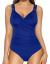 Firpearl Women One Piece Bathing Suits Surplice Shirred Swimwear Tummy Control Swimsuits