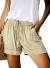 Womens Comfy Drawstring Casual Elastic Waist Pocketed Loose Fit Shorts (S-3XL)