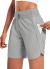 BALEAF Women's 7" Long Shorts Running Lightweight Athletic Workout Hiking Shorts Unlined Zipper Pocket Quick Dry